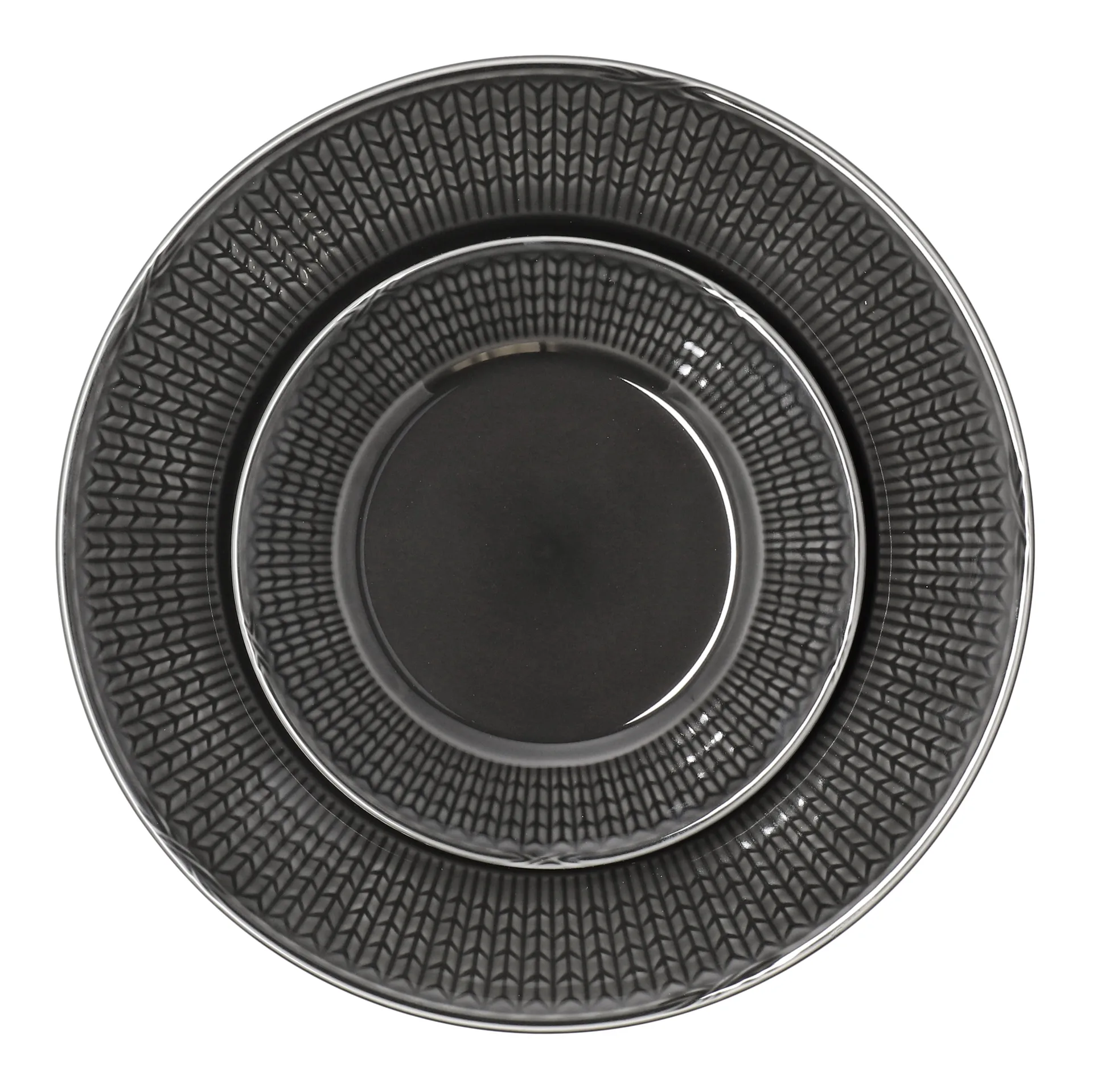 Assiette Swedish Grace petite Ø21 cm, pierre (gris foncé) Rörstrand