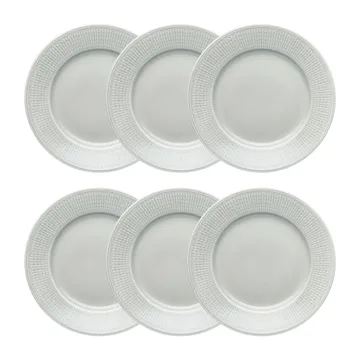 Assiette Swedish Grace petite lot de 6 Brouillard (gris) - Rörstrand