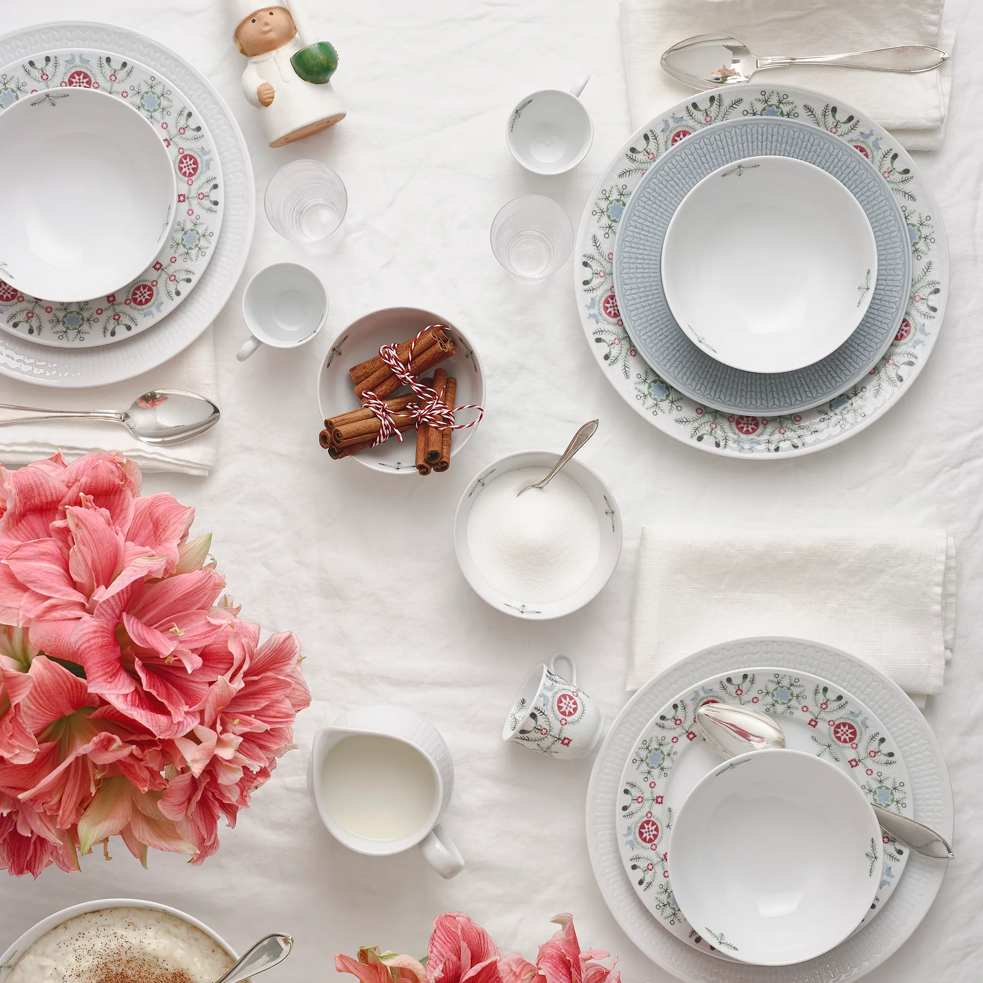 Assiette Swedish Grace Winter 21 cm, blanc Rörstrand