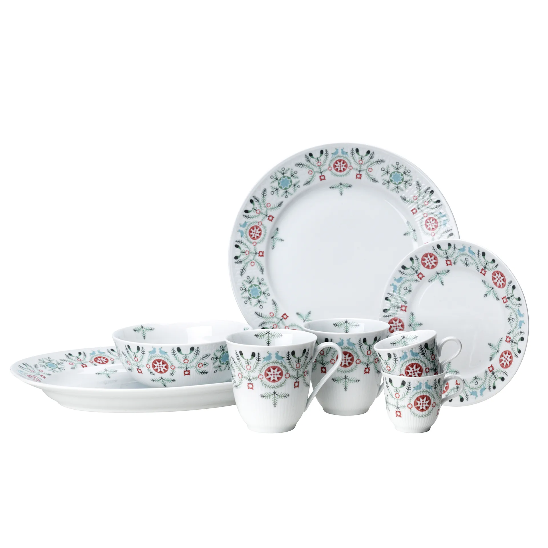 Assiette Swedish Grace Winter 21 cm, blanc Rörstrand