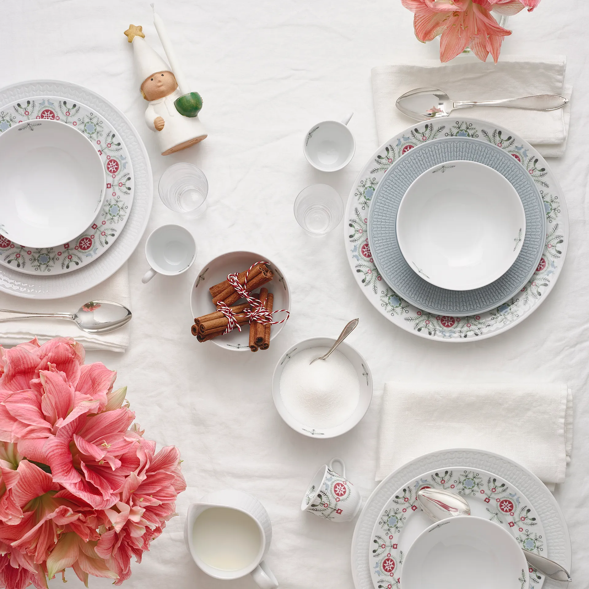 Assiette Swedish Grace Winter 27 cm, blanc Rörstrand