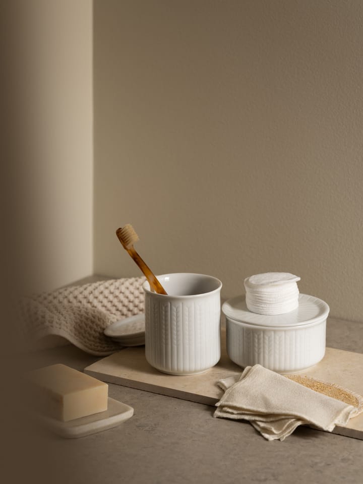 Bocal de rangement bas Swedish Grace S 0,3 L, Neige Rörstrand