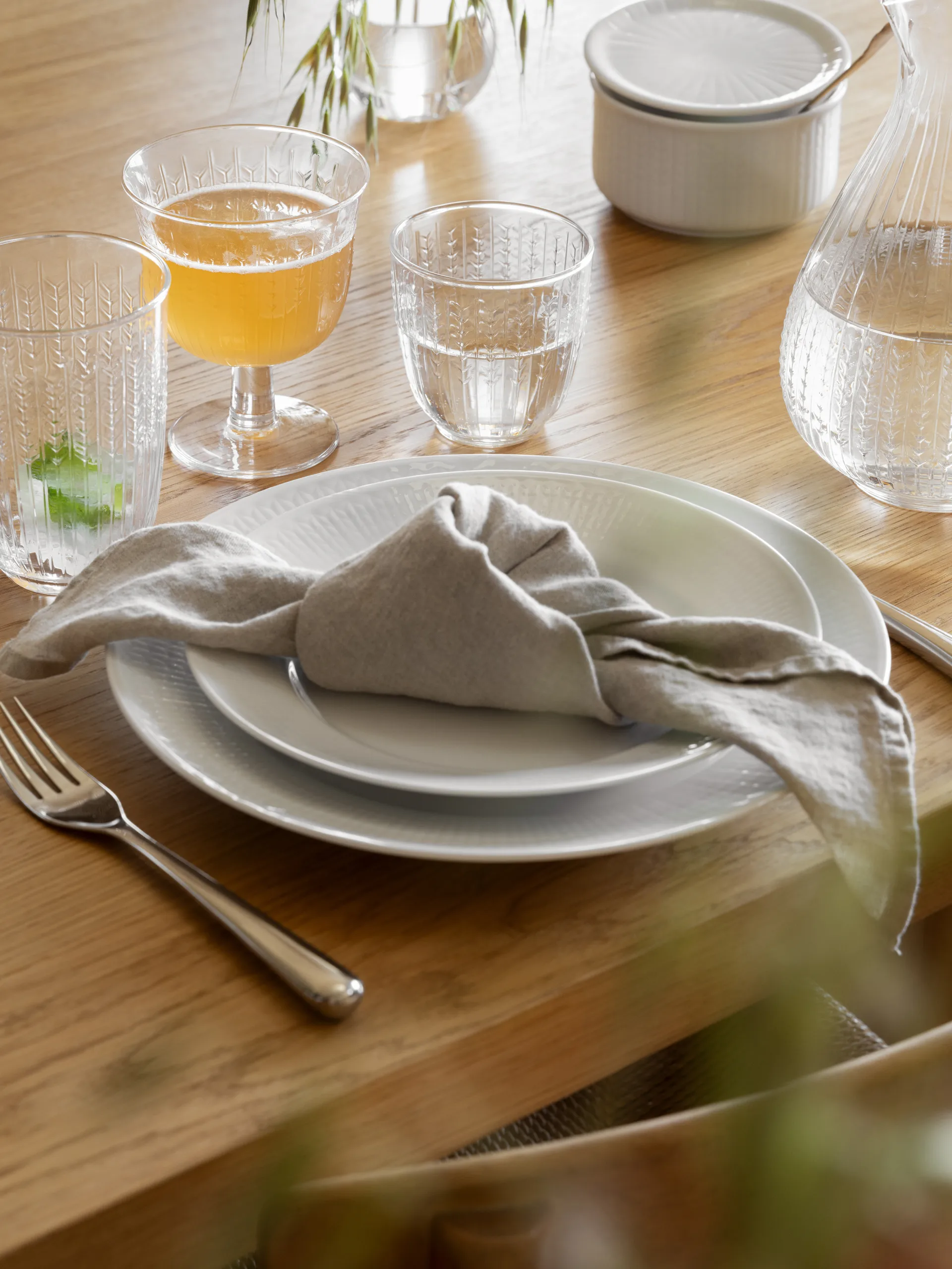 Bocal de rangement bas Swedish Grace S 0,3 L, Neige Rörstrand