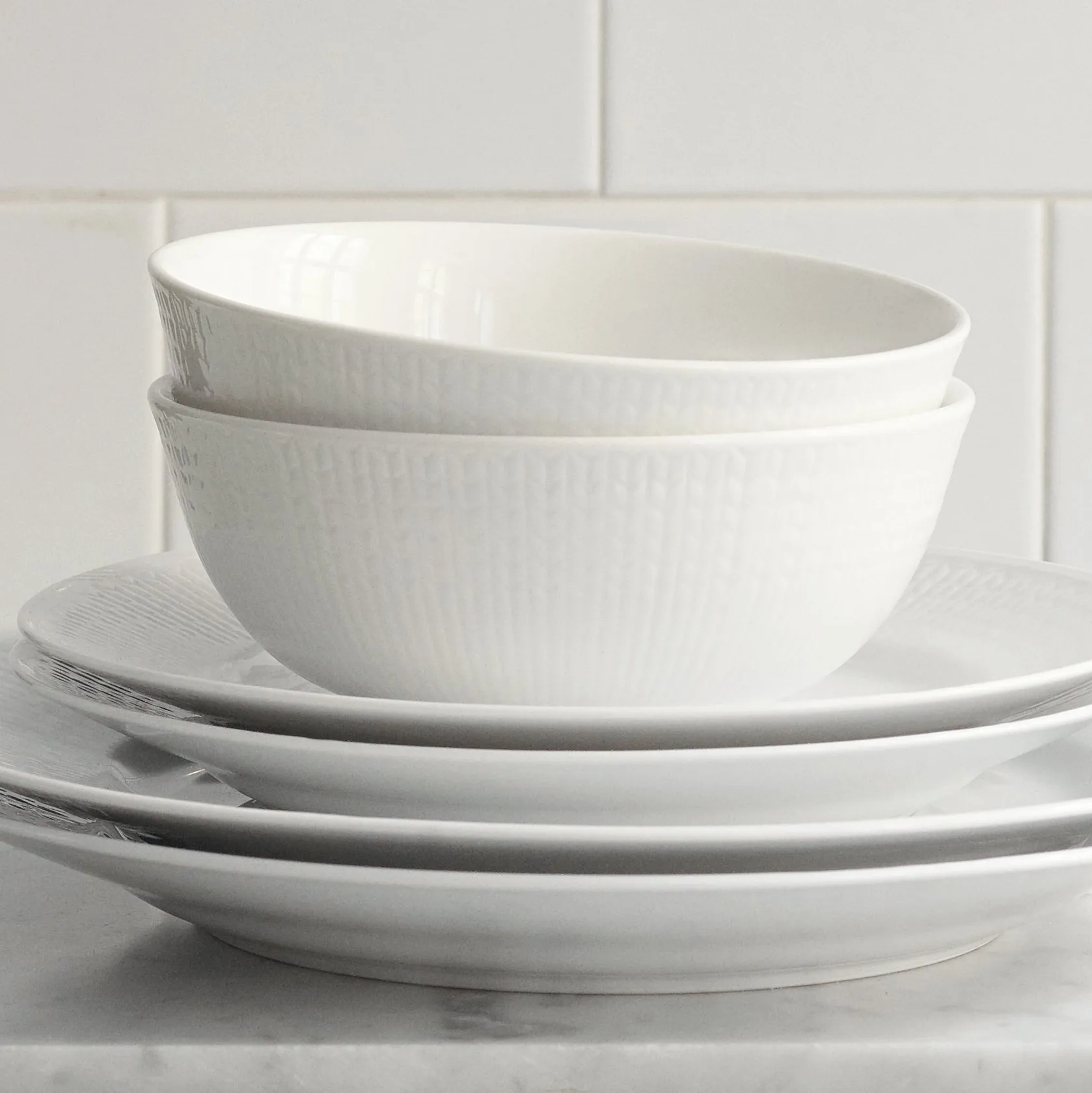 Bol Swedish Grace 60 cl lot de 8 - Neige (blanc),  Rörstrand