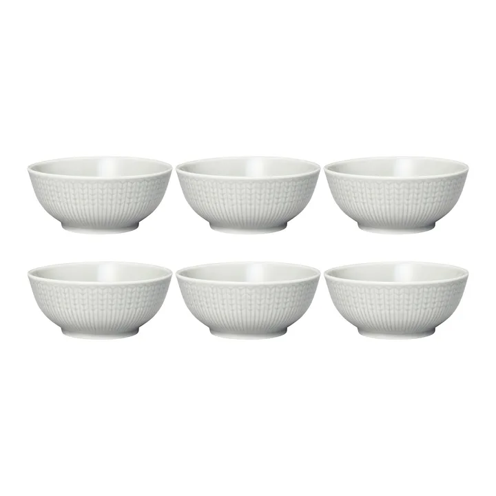 Bol Swedish Grace petit lot de 6 Brouillard (gris) - Rörstrand