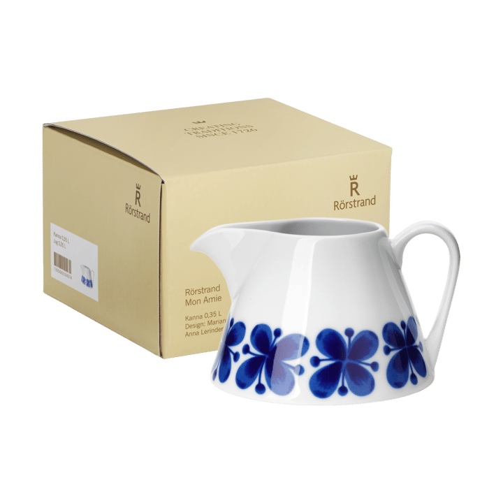 Coffret cadeau Cruche Mon Amie 35 cl, Bleu-blanc Rörstrand