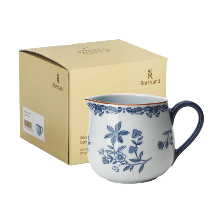 Coffret cadeau Cruche Ostindia 45 cl, Bleu-blanc Rörstrand