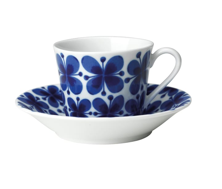 Coffret cadeau Tasse avec soucoupe  Mon Amie 14 cl - Bleu-blanc - Rörstrand