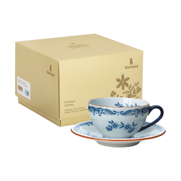 Coffret cadeau Tasse avec soucoupe Ostindia 16 cl - Bleu-blanc - Rörstrand