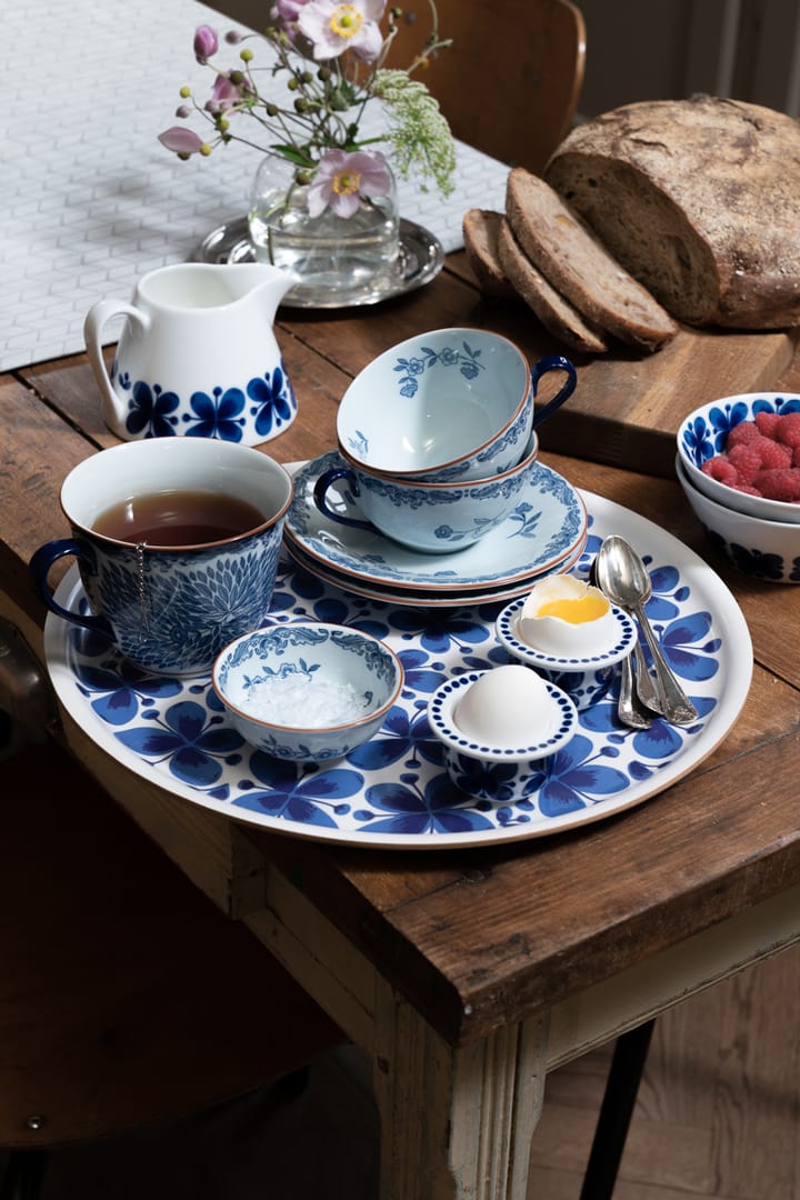 Coffret cadeau Tasse avec soucoupe Ostindia 16 cl, Bleu-blanc Rörstrand