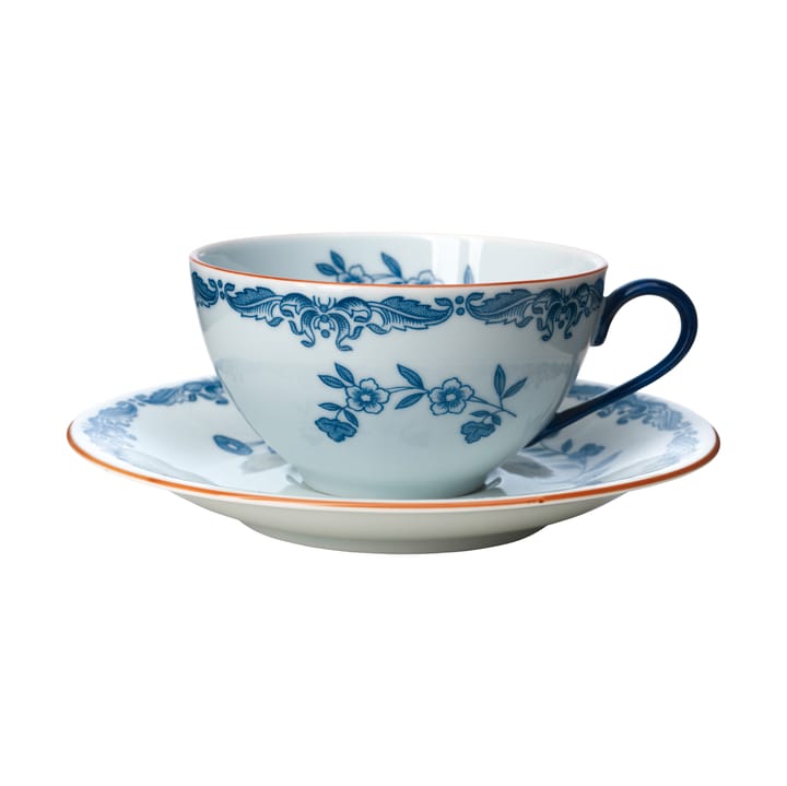 Coffret cadeau Tasse avec soucoupe Ostindia 27 cl - Bleu-blanc - Rörstrand