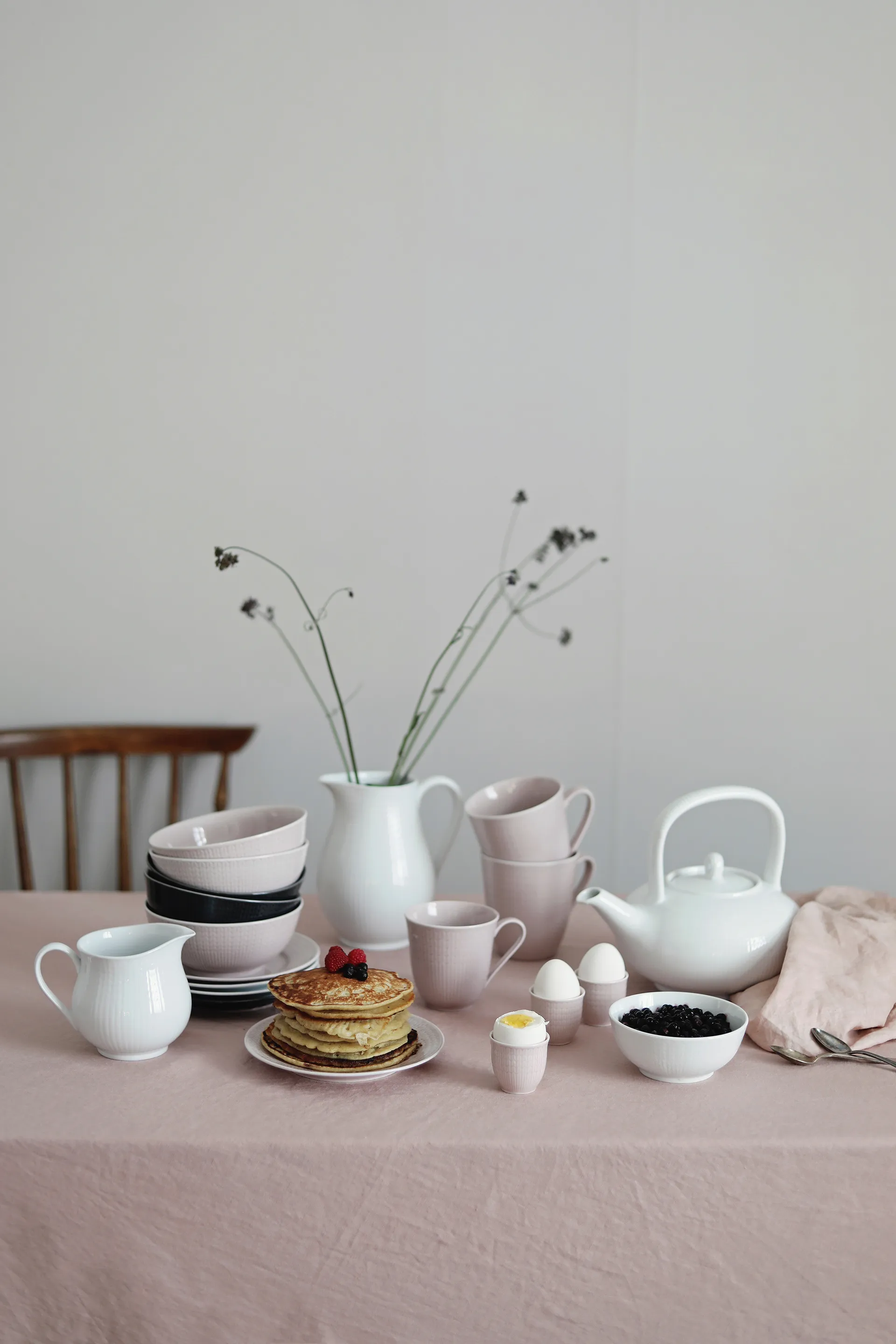 Coquetier Swedish Grace, rose Rörstrand