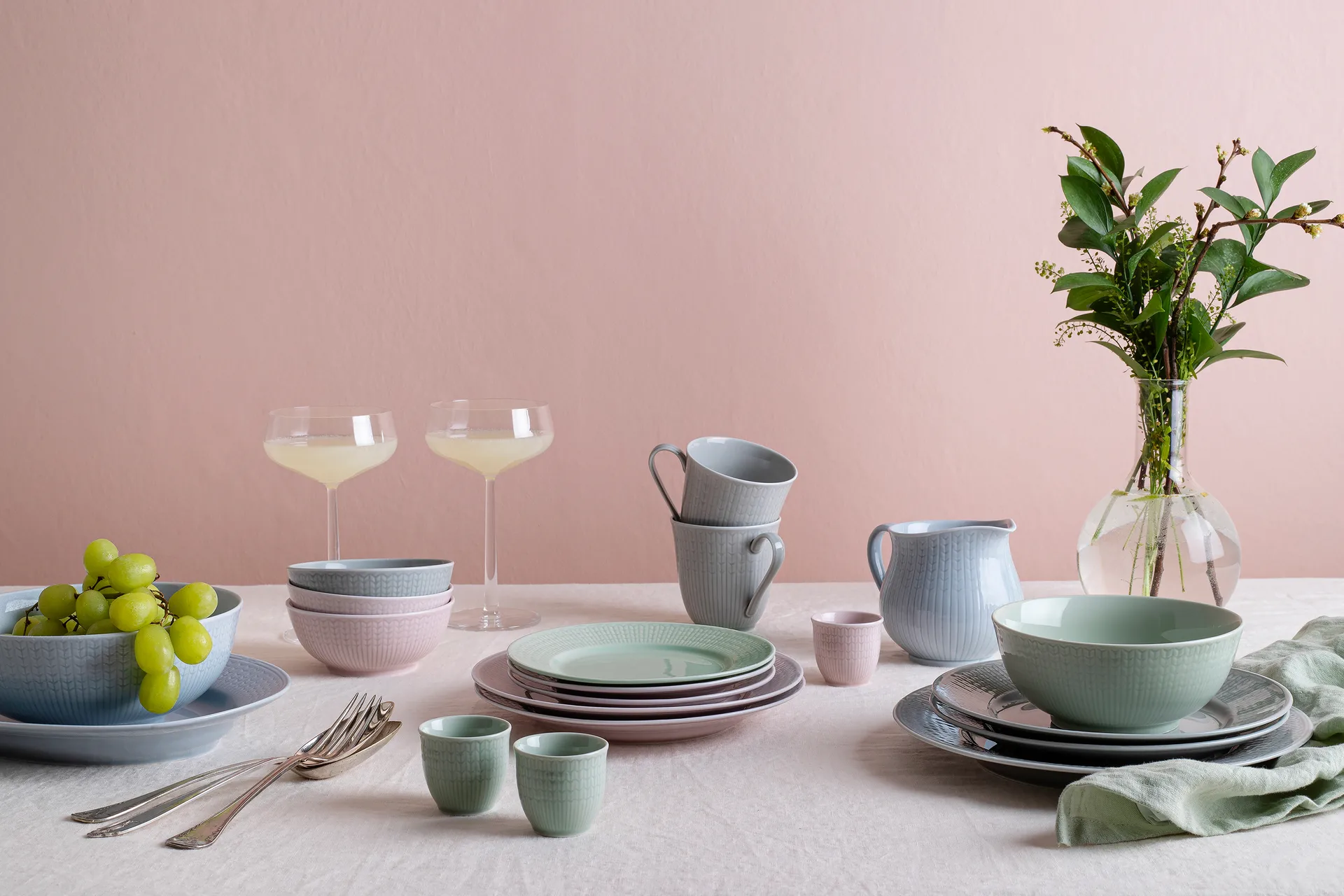 Coquetier Swedish Grace, rose Rörstrand