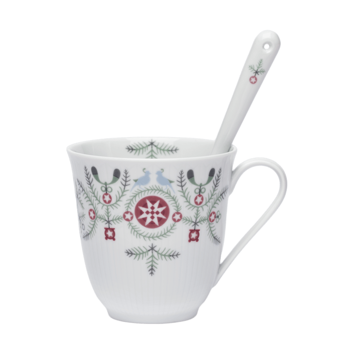 Cuillère Swedish Grace Winter 15 cm lot de 2, Blanc Rörstrand
