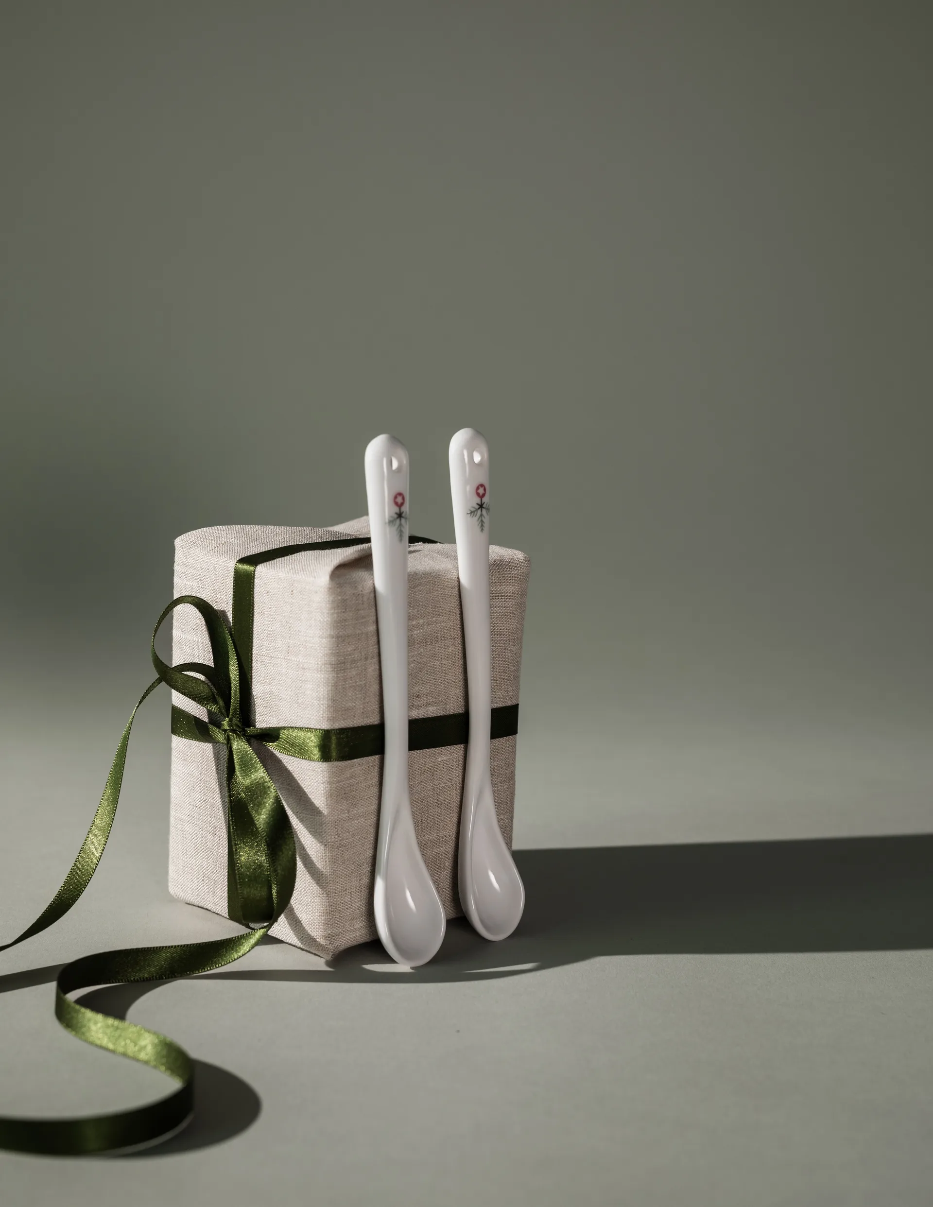 Cuillère Swedish Grace Winter 15 cm lot de 2, Blanc Rörstrand