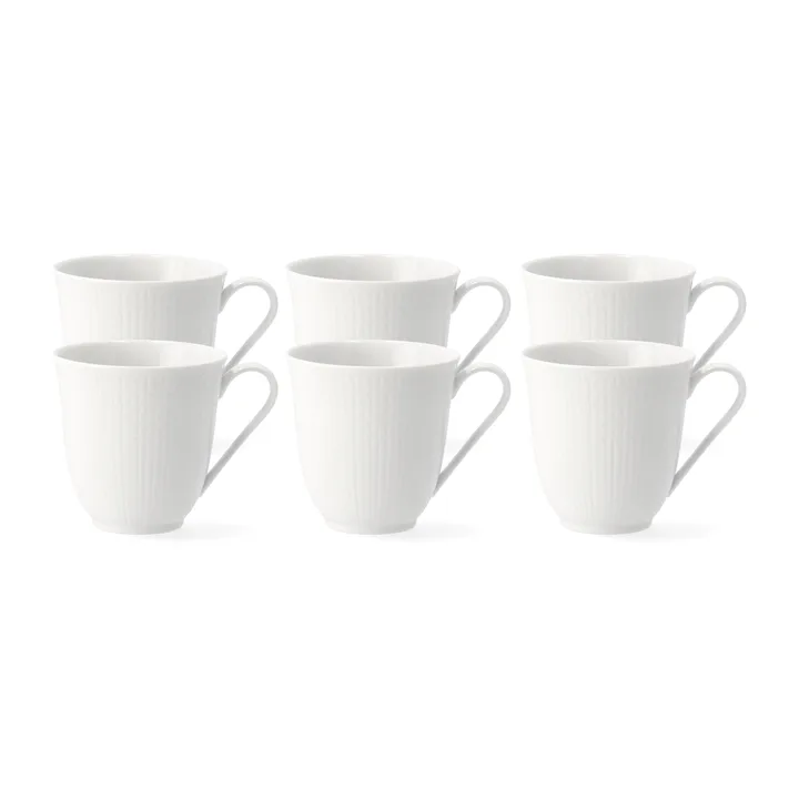 Mug Swedish Grace 30 cl, lot de 6 snö (blanc) - Rörstrand