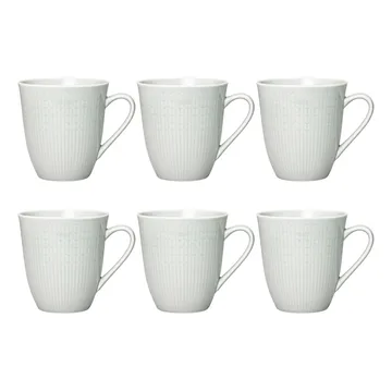 Mug Swedish Grace lot de 6 Brouillard (gris) - Rörstrand