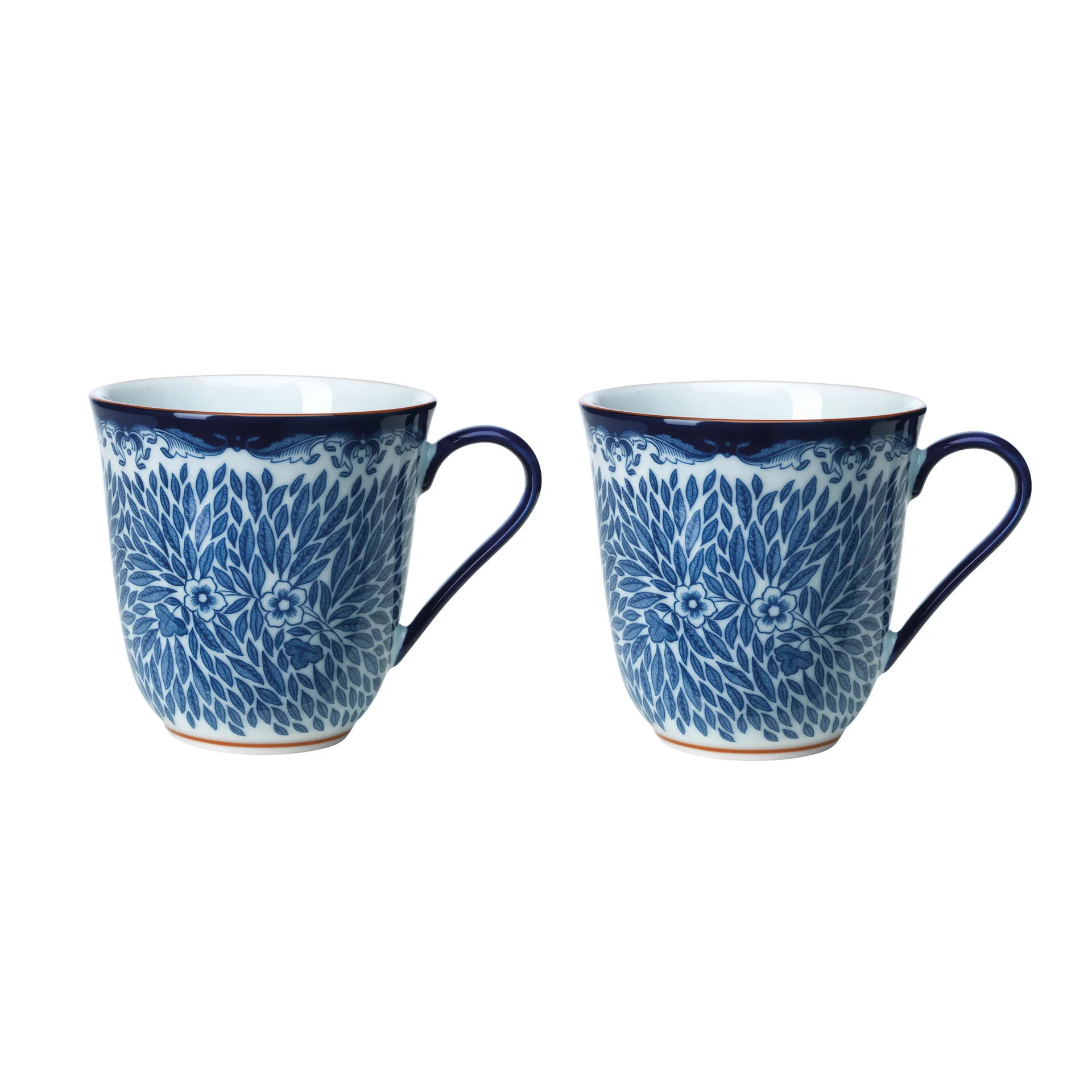 Mugs Ostindia Floris 30 cl lot de 2, Bleu Rörstrand