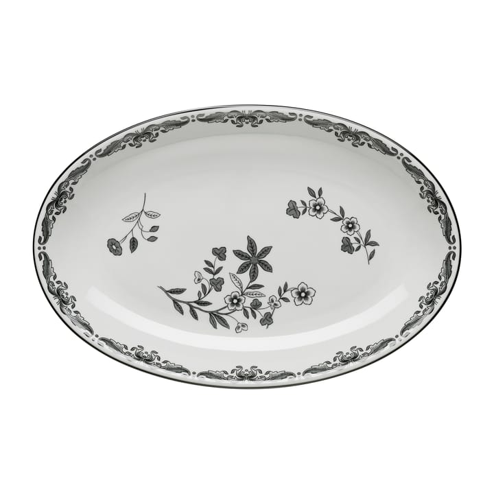 Plat à service Ostindia Svart oval 22x33 cm - Noir - Rörstrand