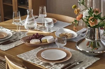 Plat de service Blå eld - Blanc, 24x35 cm - Rörstrand