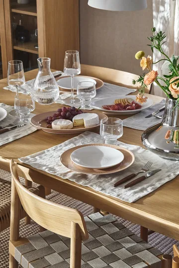 Plat de service Blå eld - Blanc, 24x35 cm - Rörstrand