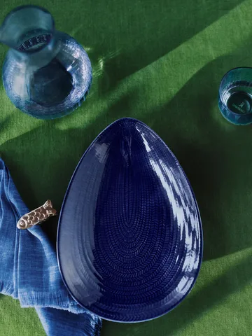 Plat de service Blå eld - Bleu, 20x29 cm - Rörstrand