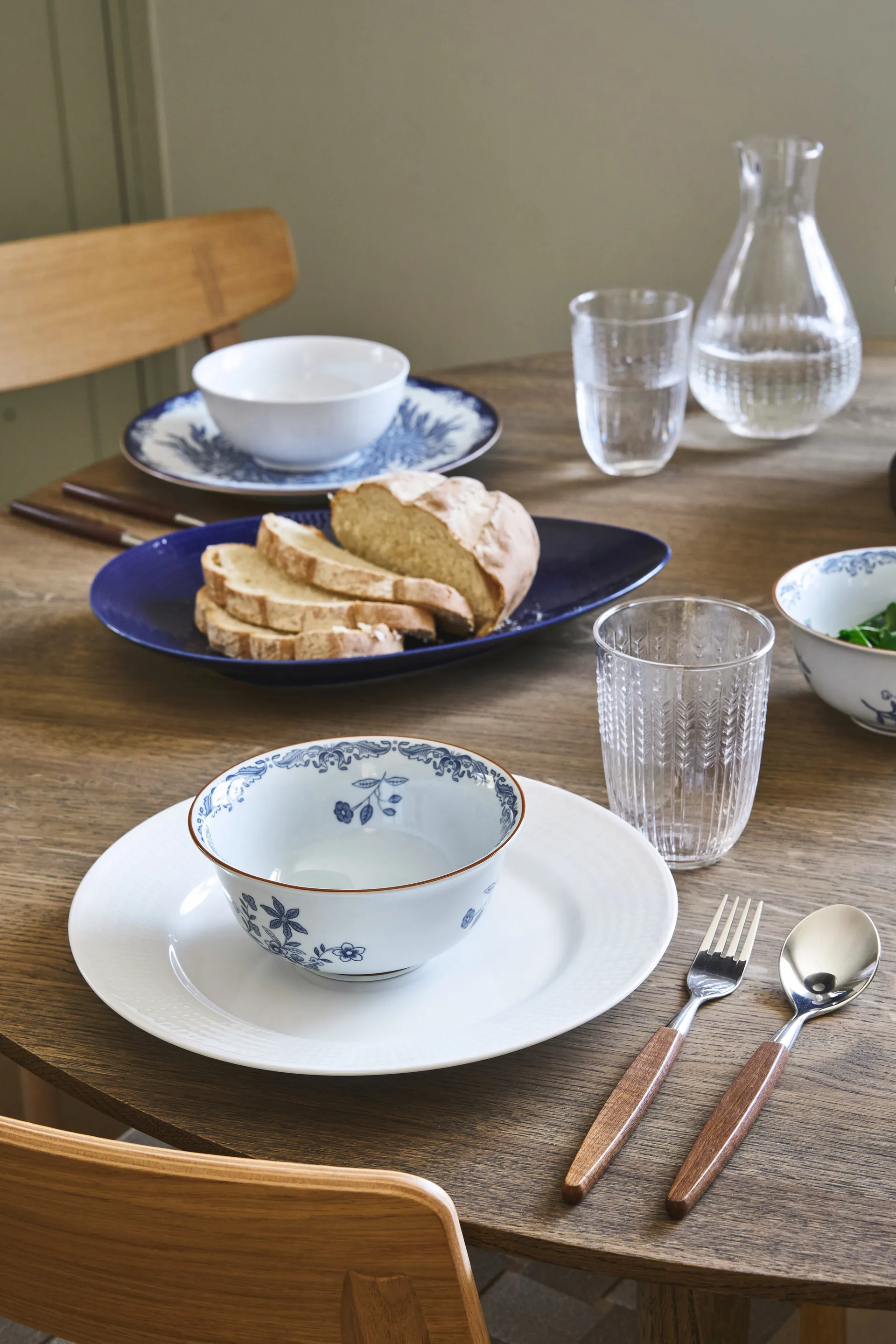 Plat de service Blå eld, Bleu, 20x29 cm Rörstrand