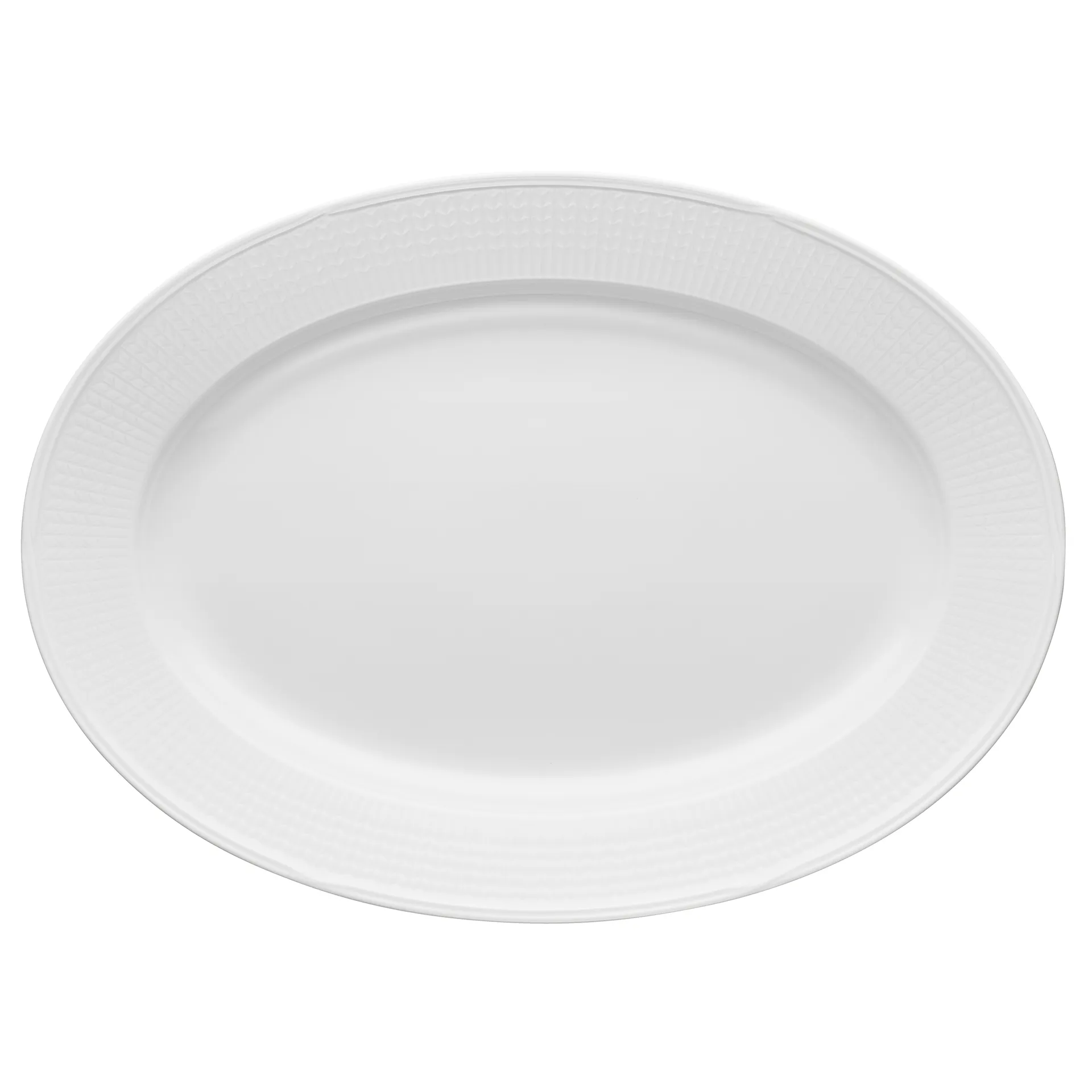Plat oval Swedish Grace 29x40 cm, Neige (blanc) Rörstrand