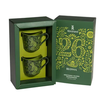 Rörstrand Blossa tasse - Vert, 14 cl, lot de 2 - Rörstrand