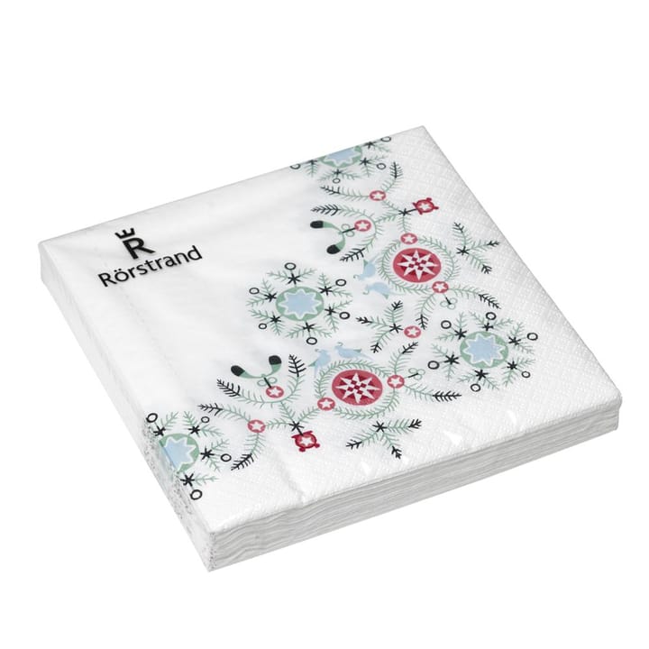 Serviette en papier Swedish Grace Winter Lot de 20 - blanc - Rörstrand