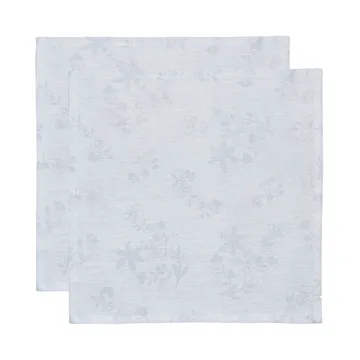 Serviette en tissu Ostindia 45x45 cm Lot de 2 - Bleu - Rörstrand