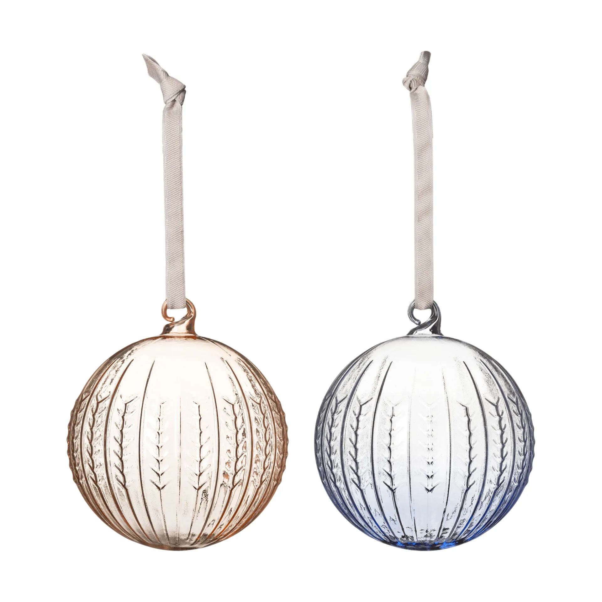 Swedish Grace boule de Noël, Jubilee-bleu, lot de 2 Rörstrand