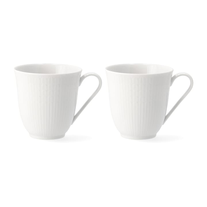 Tasse Swedish Grace 30 cl, paquet de 2 - neige - Rörstrand