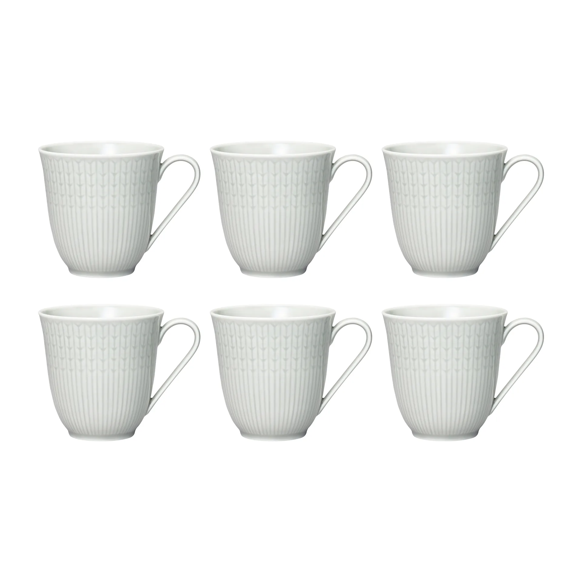 Tasse Swedish Grace lot de 6 Brouillard (gris) Rörstrand