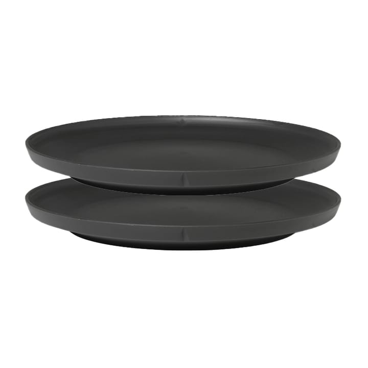 Assiette en mélamine Grand Cru Take Ø26 cm Lot de 2 - Gris - Rosendahl