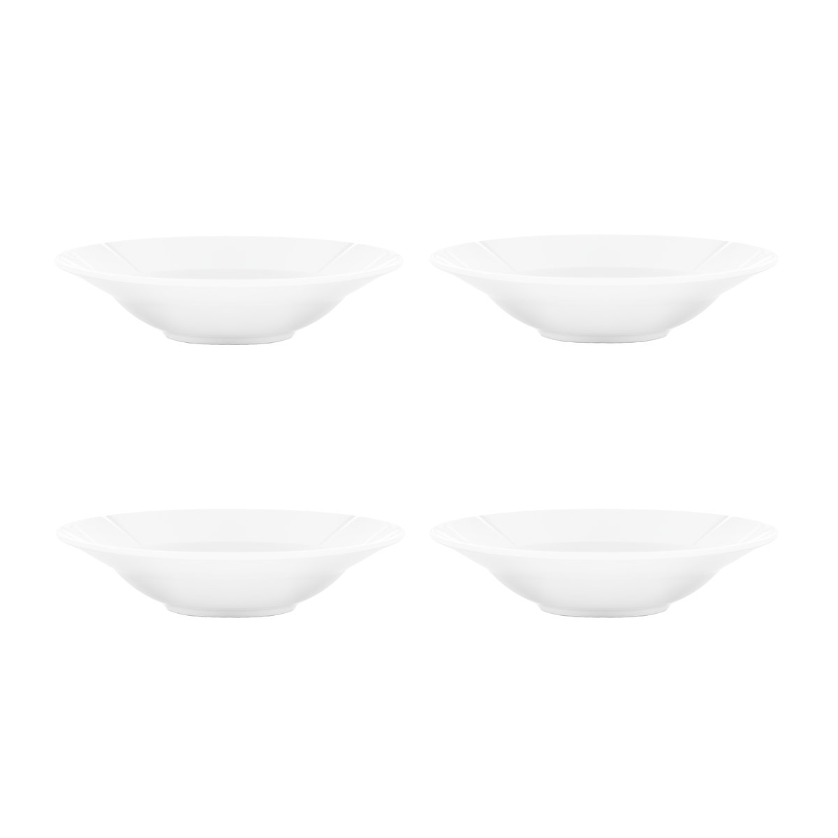 Rosendahl Assiettes creuses Grand Cru Ø25 cm lot de 4 Blanc