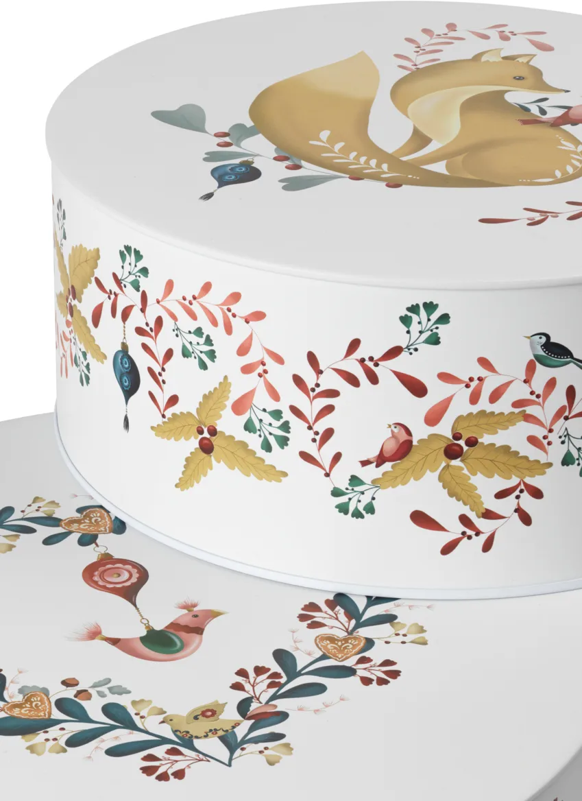 Bocal de rangement Grand Cru Cottage grand, 2 pièces, Blanc Rosendahl