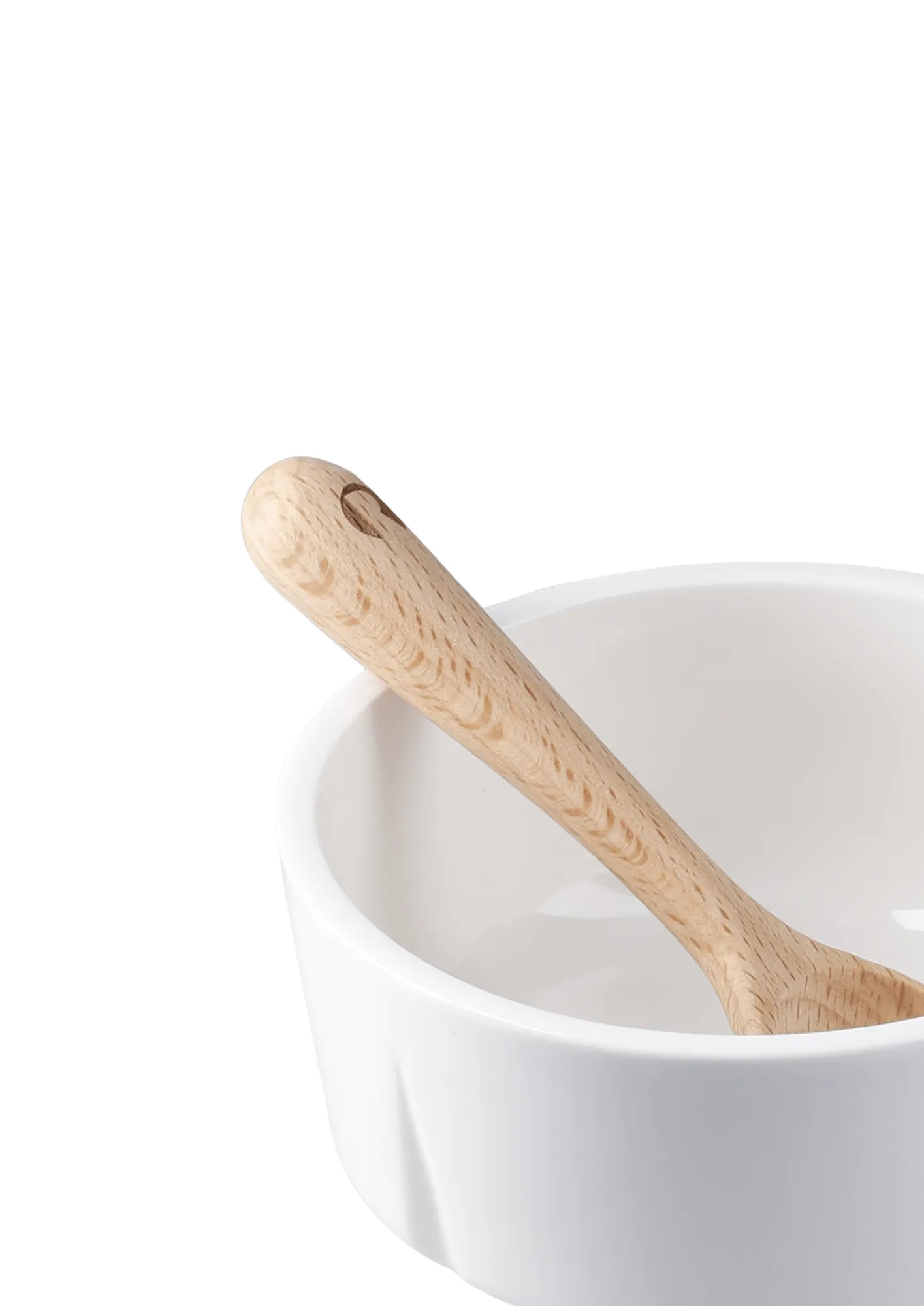 Bol à snacks et cuillère Grand Cru, Blanc, Ø10,5 cm Rosendahl