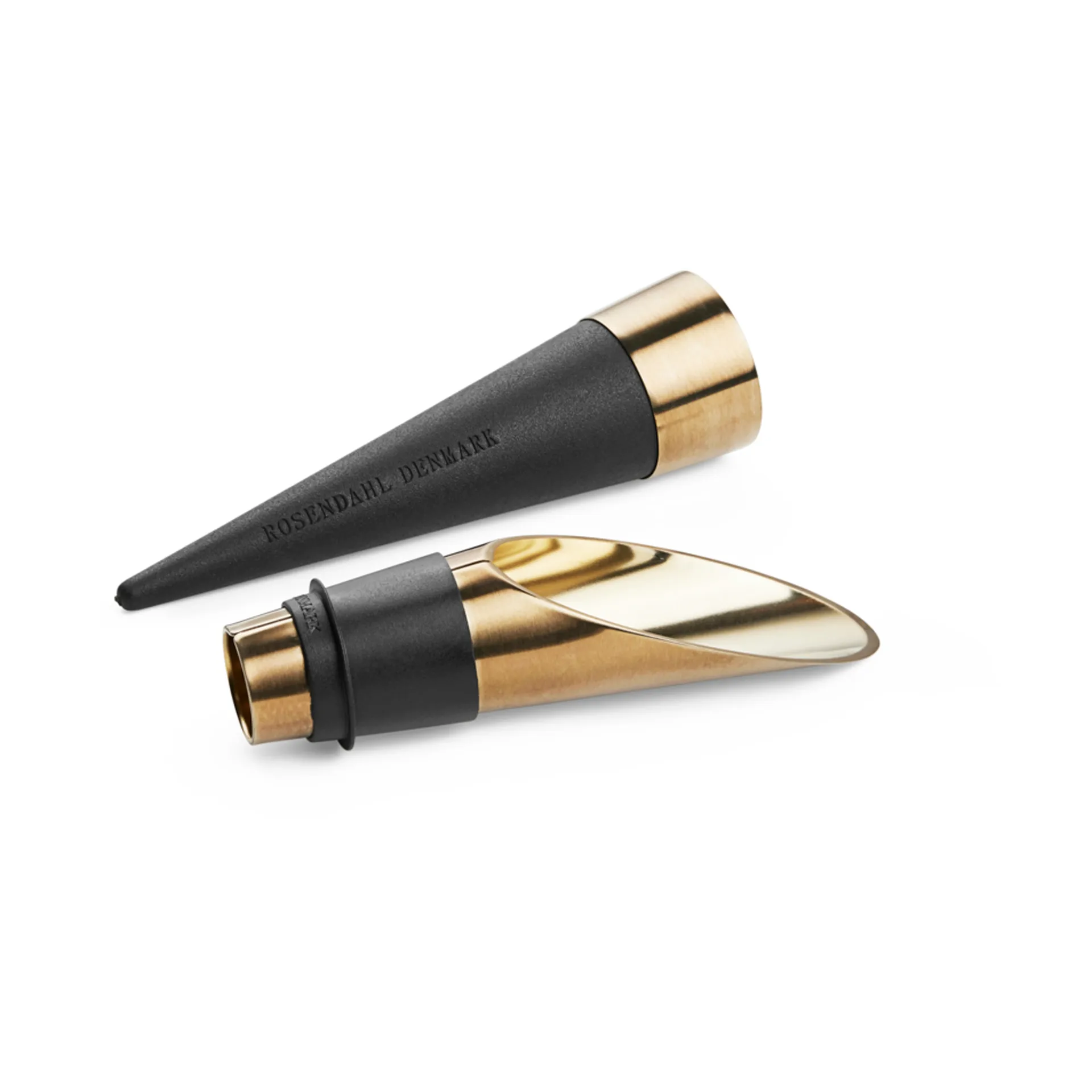 Bouchon de bouteille de vin et bec verseur Grand Cru Bareware 2 pièces, Noir-acier patiné Rosendahl