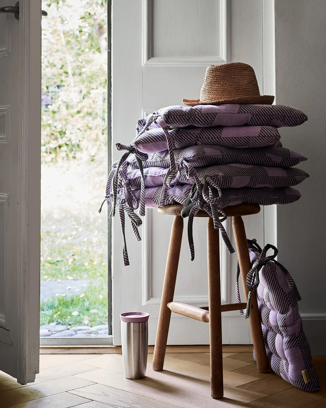 Coussin de chaise Rosendahl outdoor natura 40x40 cm, Vert-lavande Rosendahl