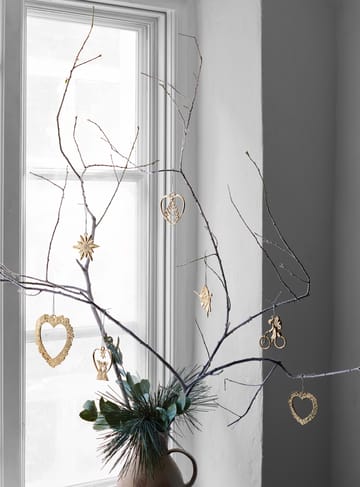 Décoration de fenêtre Karen Blixen Cœur en fleur - Doré - Rosendahl