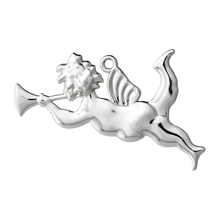 Décoration de Noël ange avec trompette Karen Blixen 6,5 cm - Argenté - Rosendahl