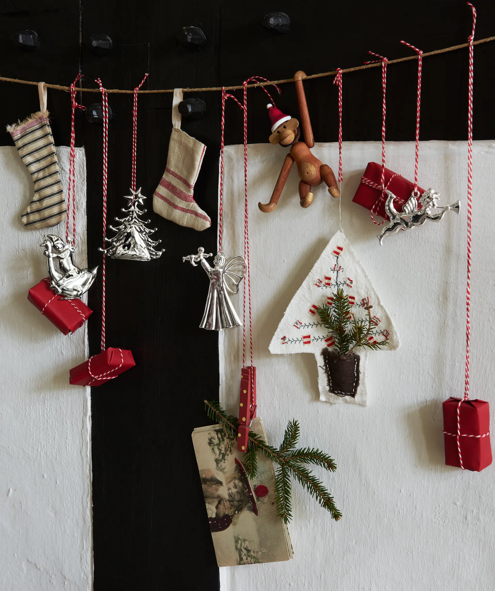 Décoration de Noël ange avec trompette Karen Blixen 6,5 cm, Argenté Rosendahl