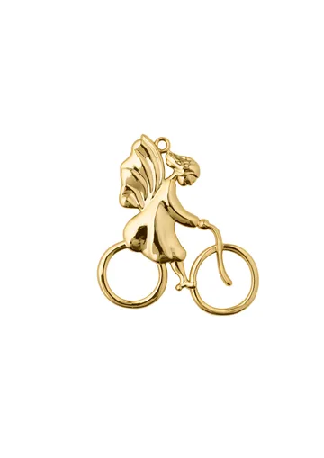 Décoration de Noël Karen Blixen Ange sur vélo - Doré - Rosendahl