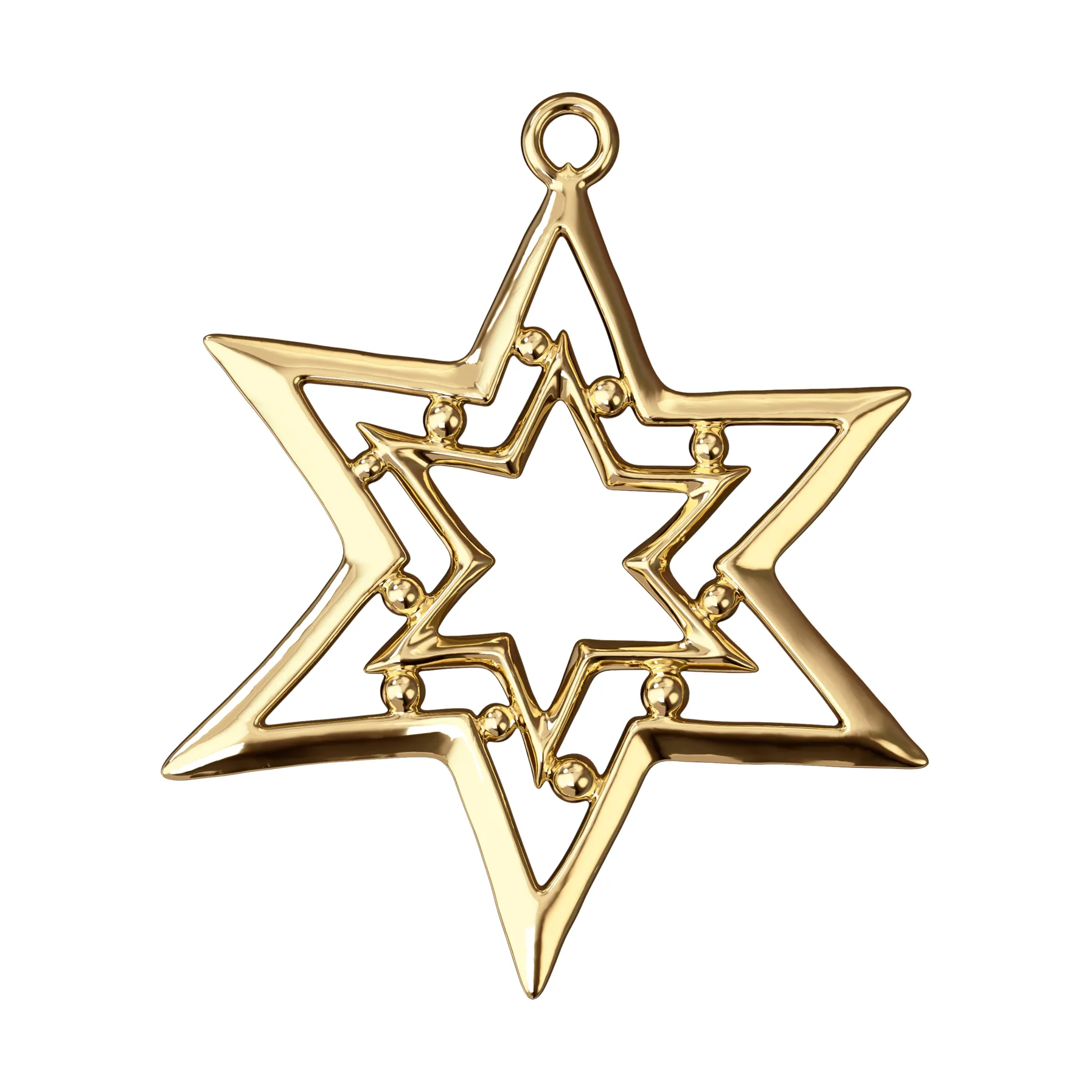 Décoration de Noël Karen Blixen étoile filante 8 cm, Doré Rosendahl