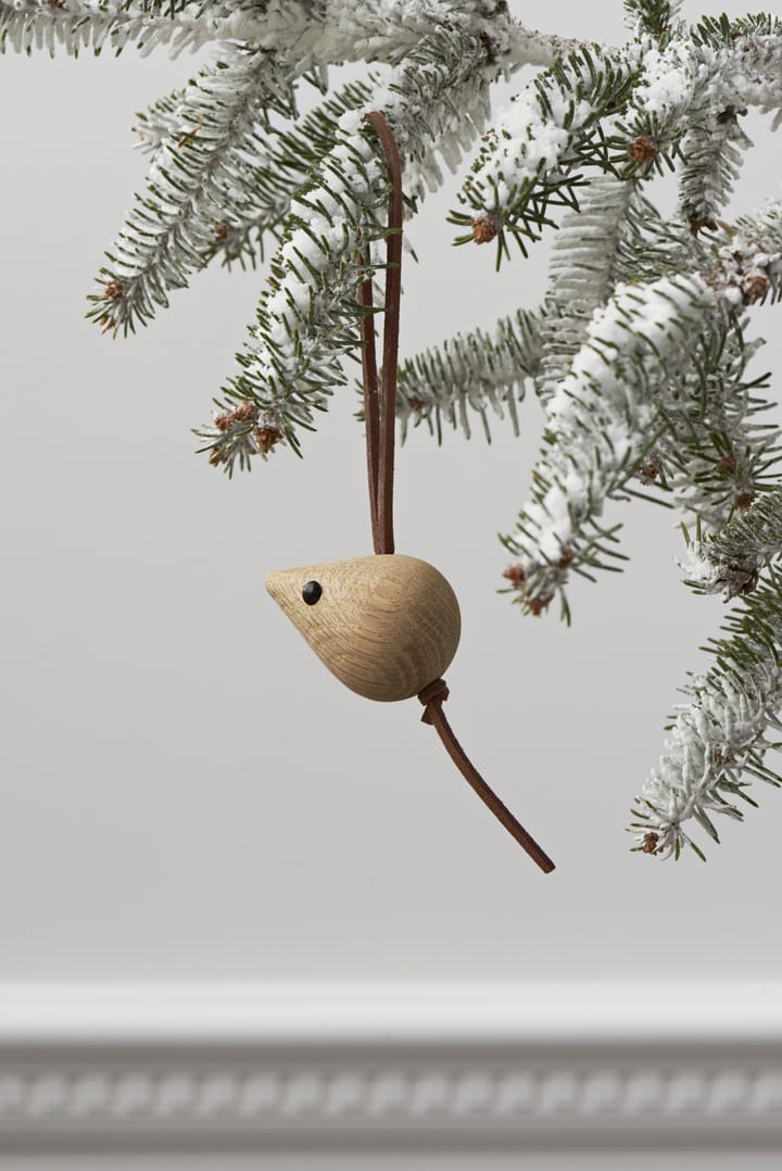 Décoration de Noël souris Karen Blixen nordic tales 4 cm - Chêne - Rosendahl