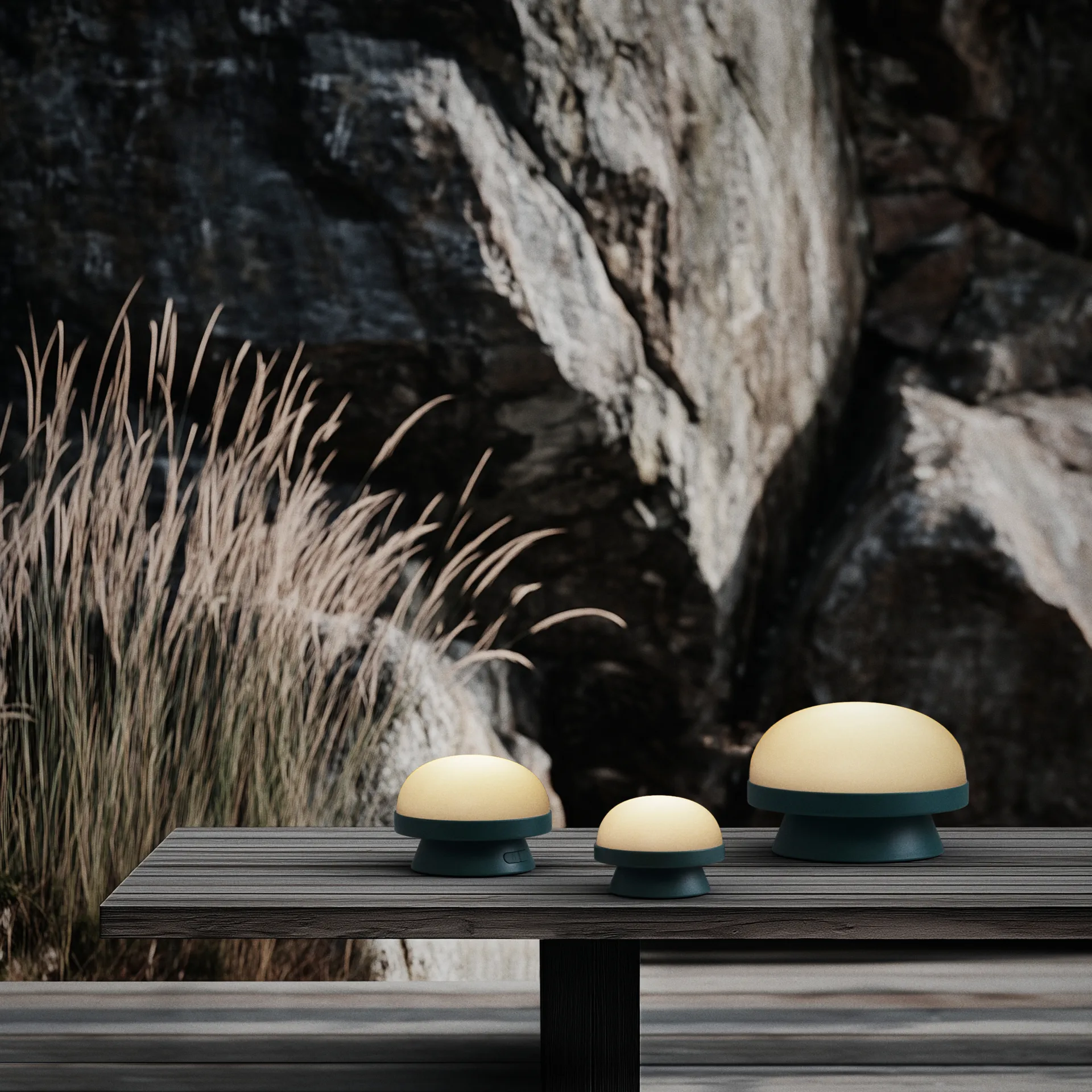 Lampe solaire Soft Spot dots Ø11,5 cm, Forest green Rosendahl