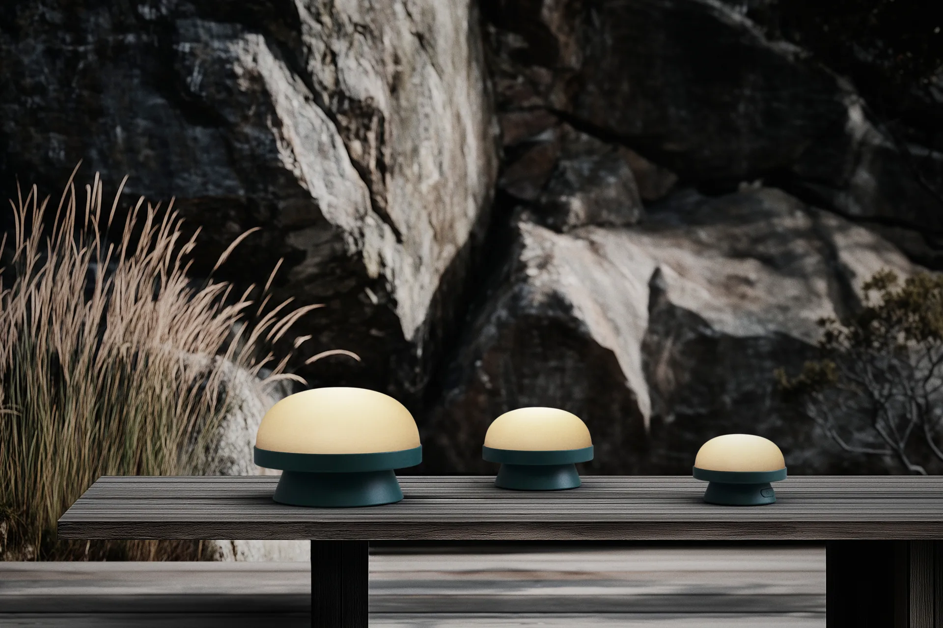 Lampe solaire Soft Spot dots Ø14,5 cm, Forest green Rosendahl