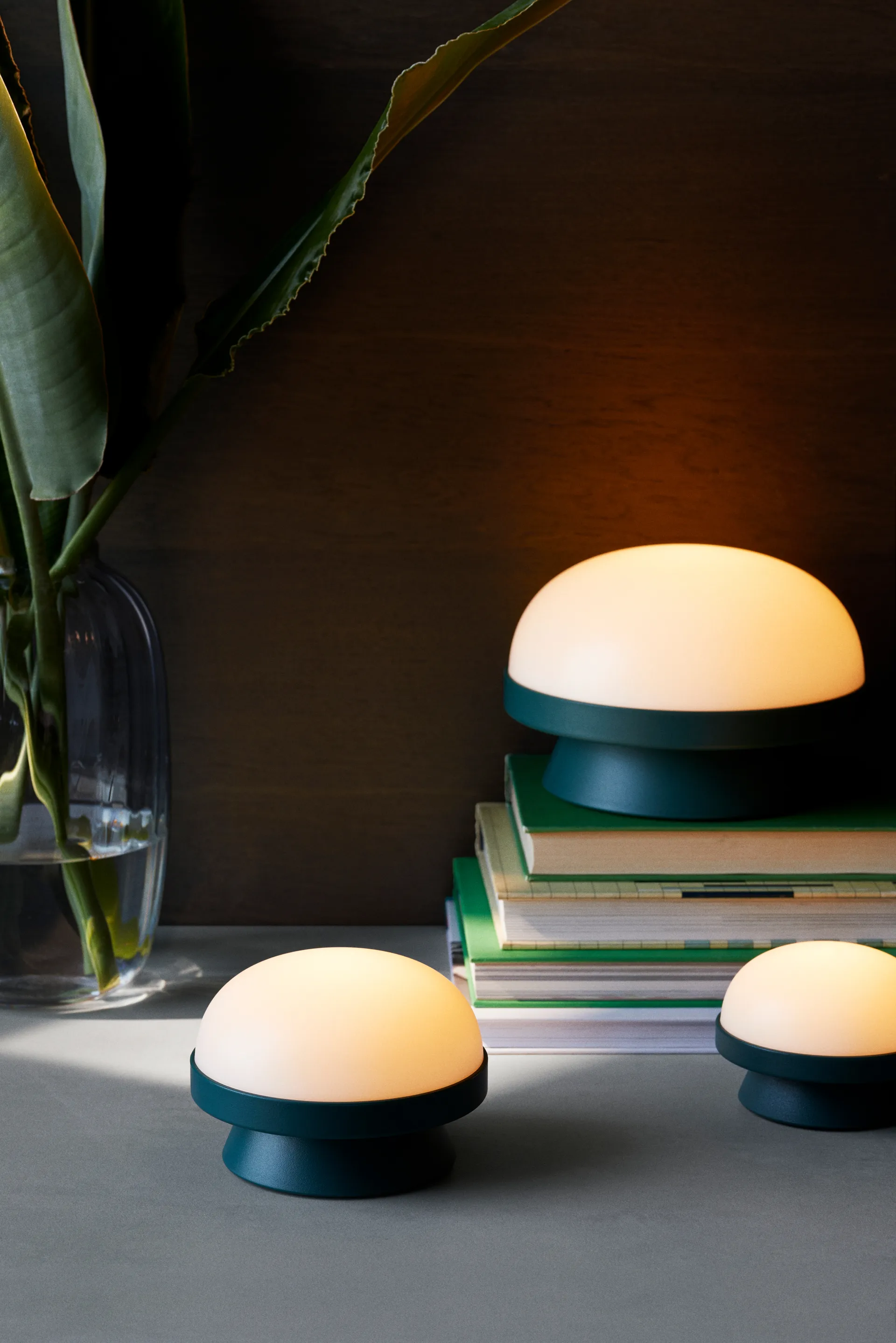 Lampe solaire Soft Spot dots Ø21 cm, Forest green Rosendahl