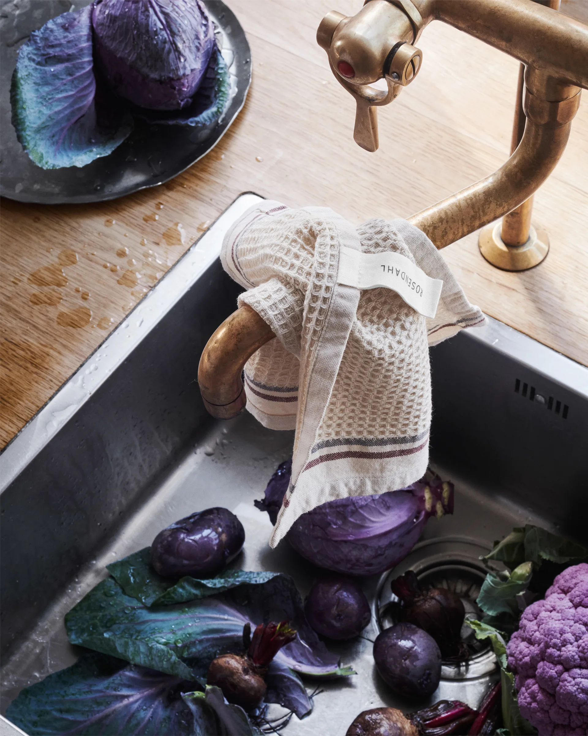 Lavette Delta 30x30 cm Lot de 3, Sable Rosendahl